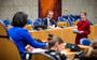 GroenLinks-Kamerlid Corinne Ellemeet tijdens een debat met toenmalig zorgminister Hugo de Jonge in 2020.
