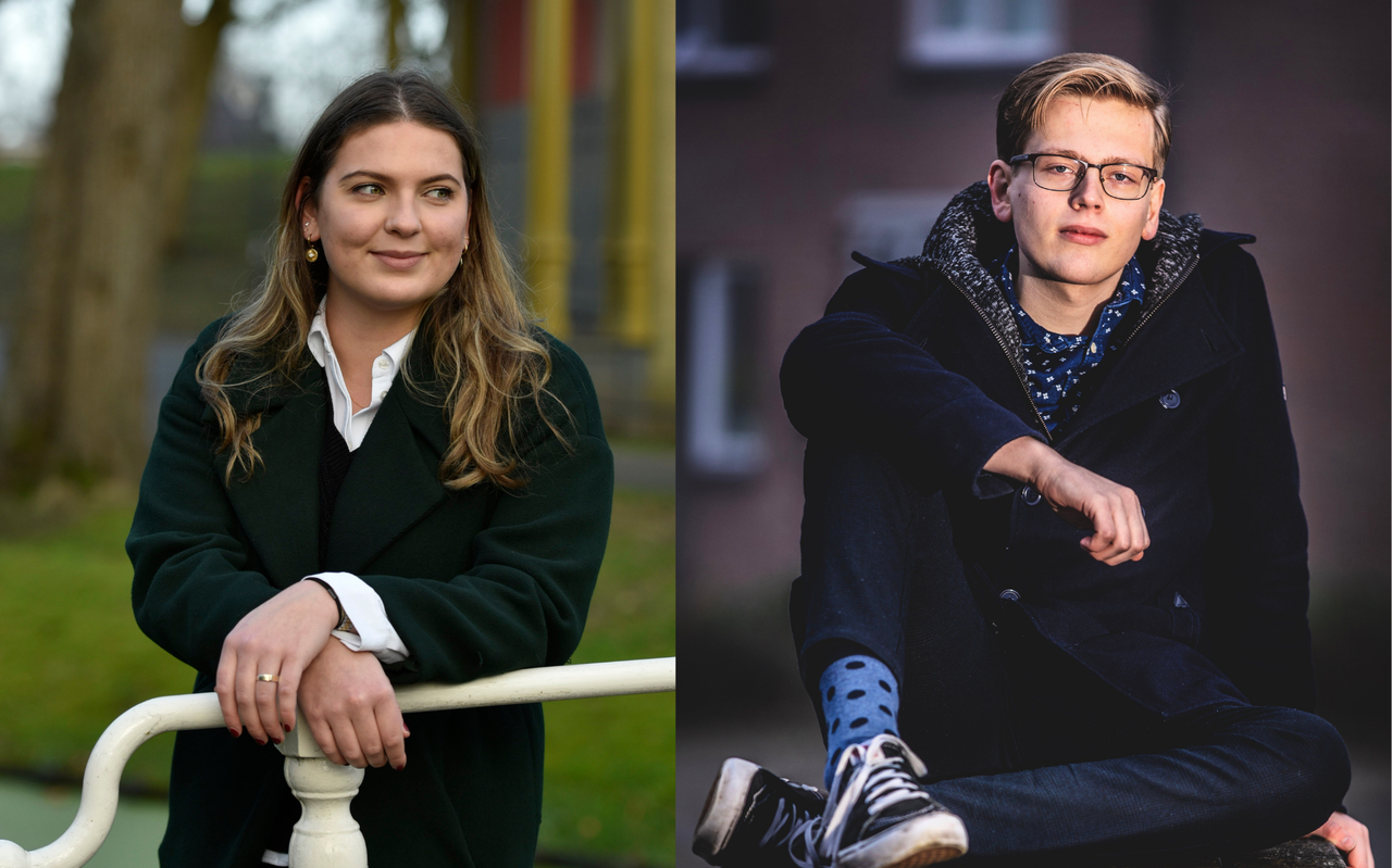 Anna Tjalsma en Stan Hogeveen. Anna Tjalsma en Stan Hogeveen.