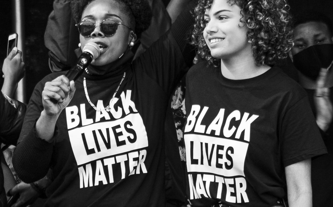 Black Lives Matter-betoging in Leeuwarden. Black Lives Matter-betoging in Leeuwarden.