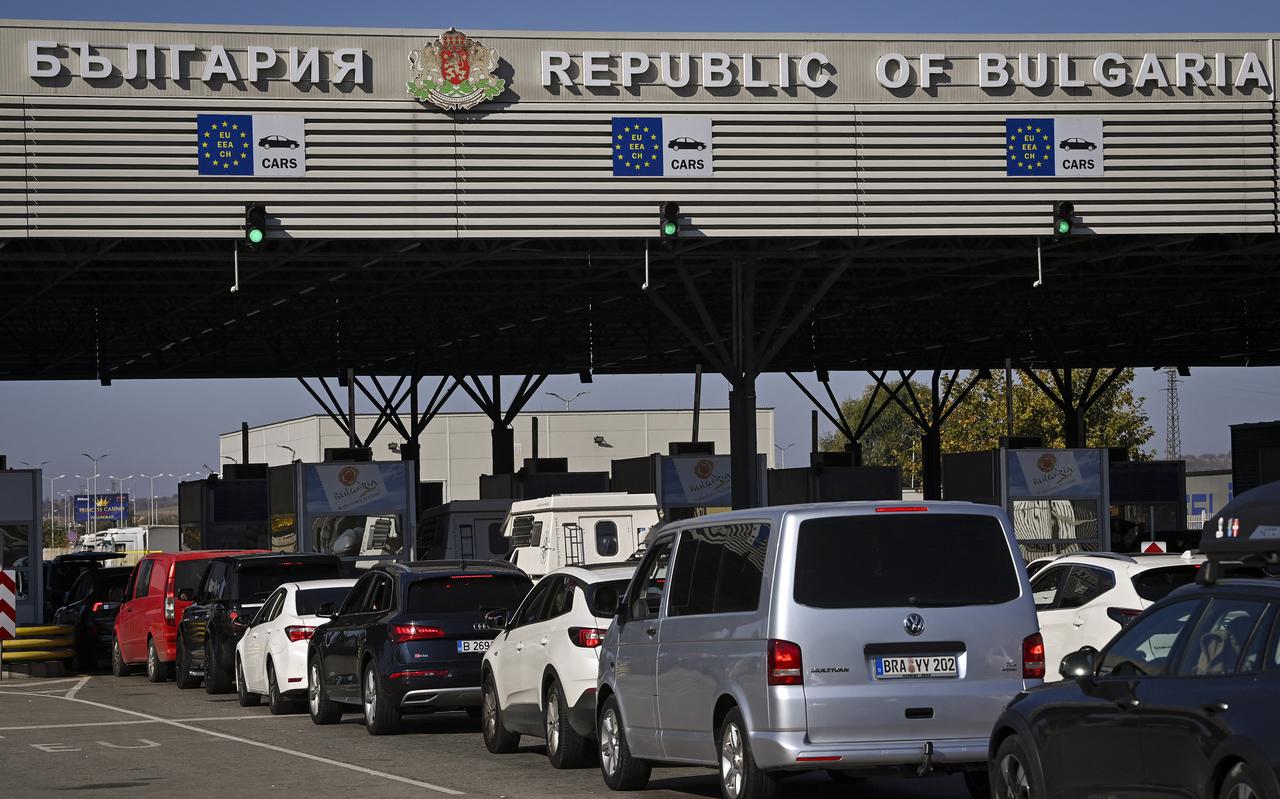 De grensovergang tussen Bulgarije en Turkije bij Kapitan Andreevo.