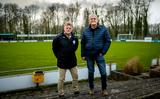 Twee clubiconen van Drachtster Boys, de club die woensdag exact 75 jaar geleden opgericht werd. Ekie van der Harst (rechts) speelde als doelman meer dan 600 wedstrijden in het eerste elftal, Hoofd Jeugdopleiding Uilke Damstra speelde zeven jaar in het eerste elftal en was in totaal dertien jaar betrokken bij de jeugdopleiding.