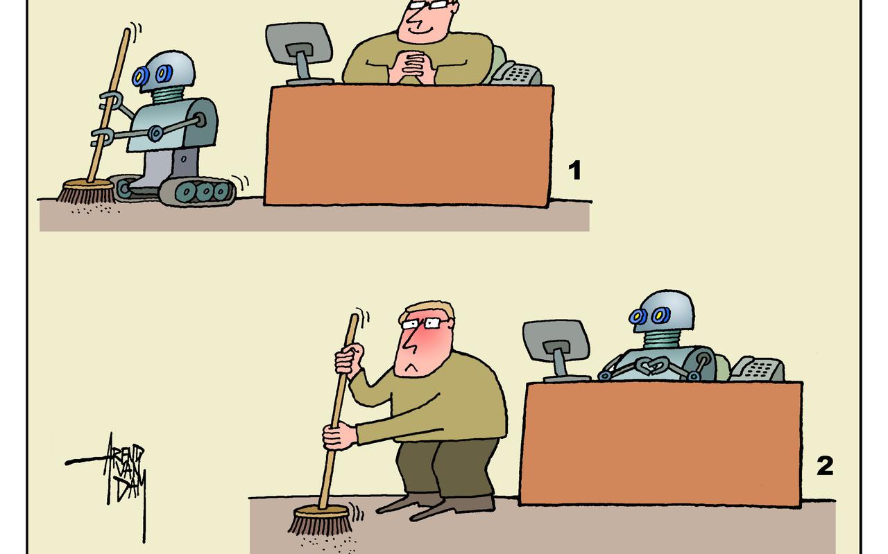 Cartoon Arend van Dam: Artificial Intelligence