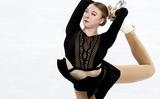 Kunstschaatsster Lindsay van Zundert tijdens het kunstrijden op het onderdeel korte kür.