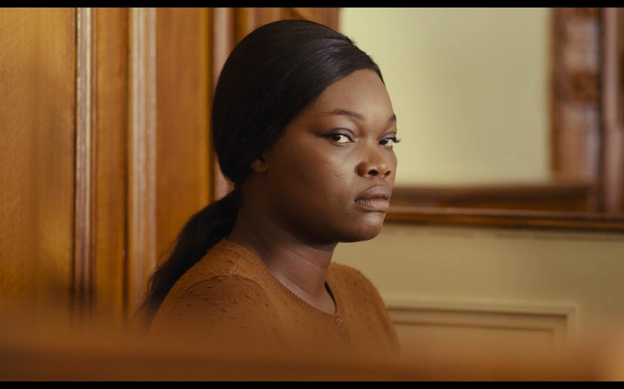 Guslagie Malanda in 'Saint Omer'. Guslagie Malanda in 'Saint Omer'.