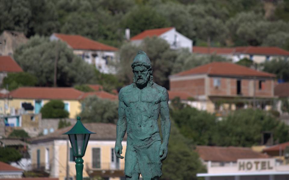 Standbeeld van Odysseus in het Griekse Ithaca.