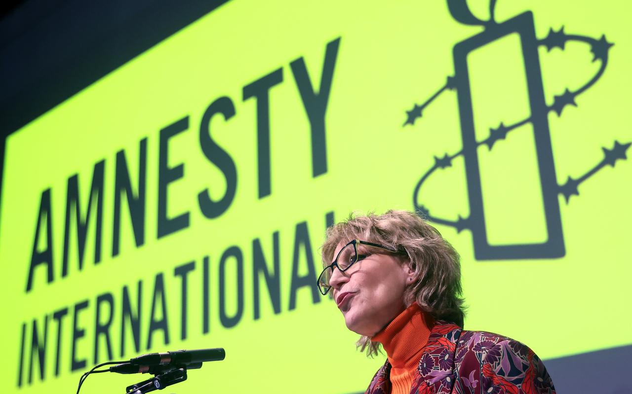 Dat westerse landen stil blijven als het gaat om bijvoorbeeld de behandeling van Palestijnen door Israël, onderdrukking in Egypte of de gevangenneming van activisten in Saudi-Arabië, is volgens Amnesty-chef Agnes Callamard Callamard ,,inconsequent”. Dat westerse landen stil blijven als het gaat om bijvoorbeeld de behandeling van Palestijnen door Israël, onderdrukking in Egypte of de gevangenneming van activisten in Saudi-Arabië, is volgens Amnesty-chef Agnes Callamard Callamard ,,inconsequent”.