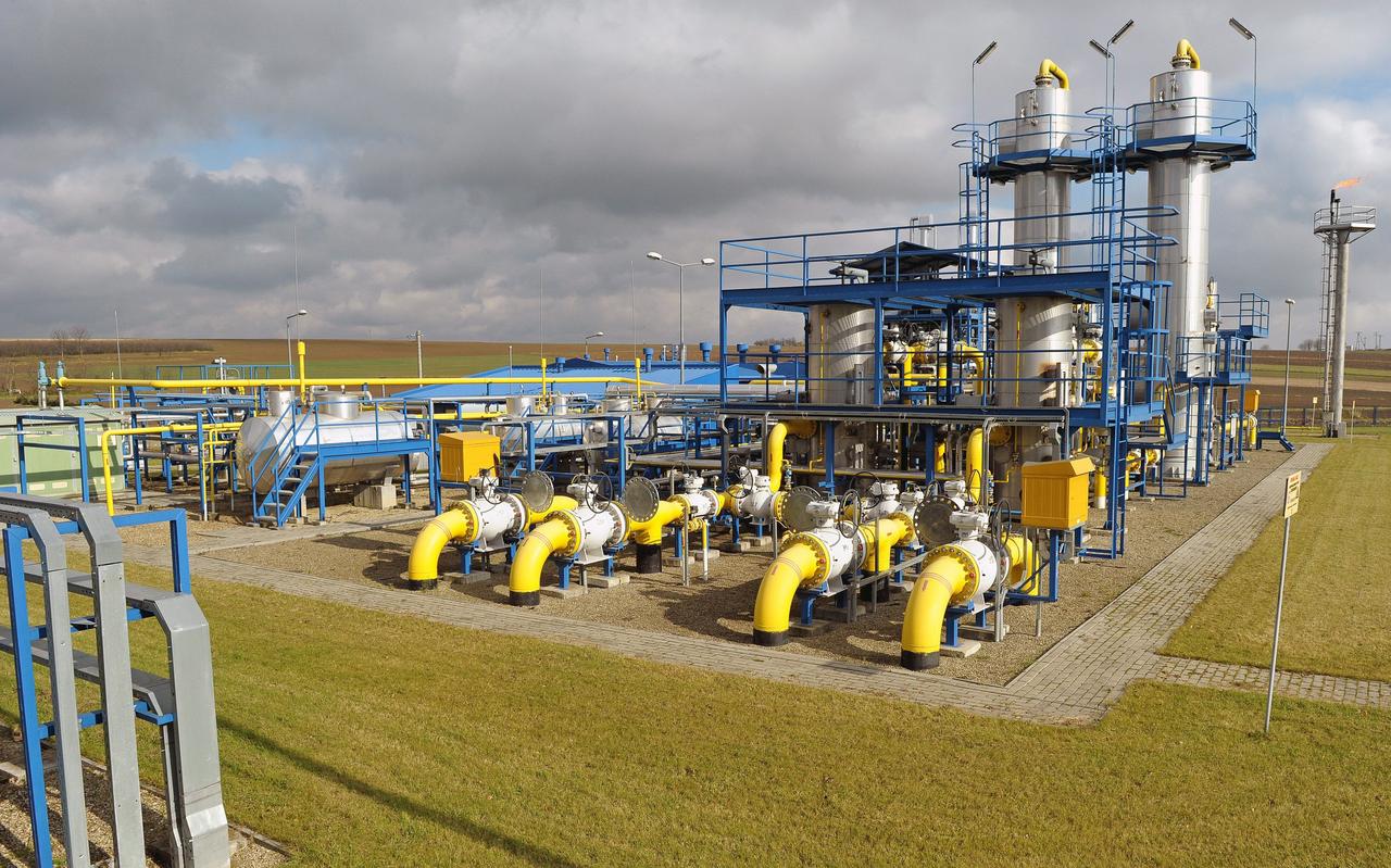 Een gasinstallatie in Mackowice in Polen. Een gasinstallatie in Mackowice in Polen.