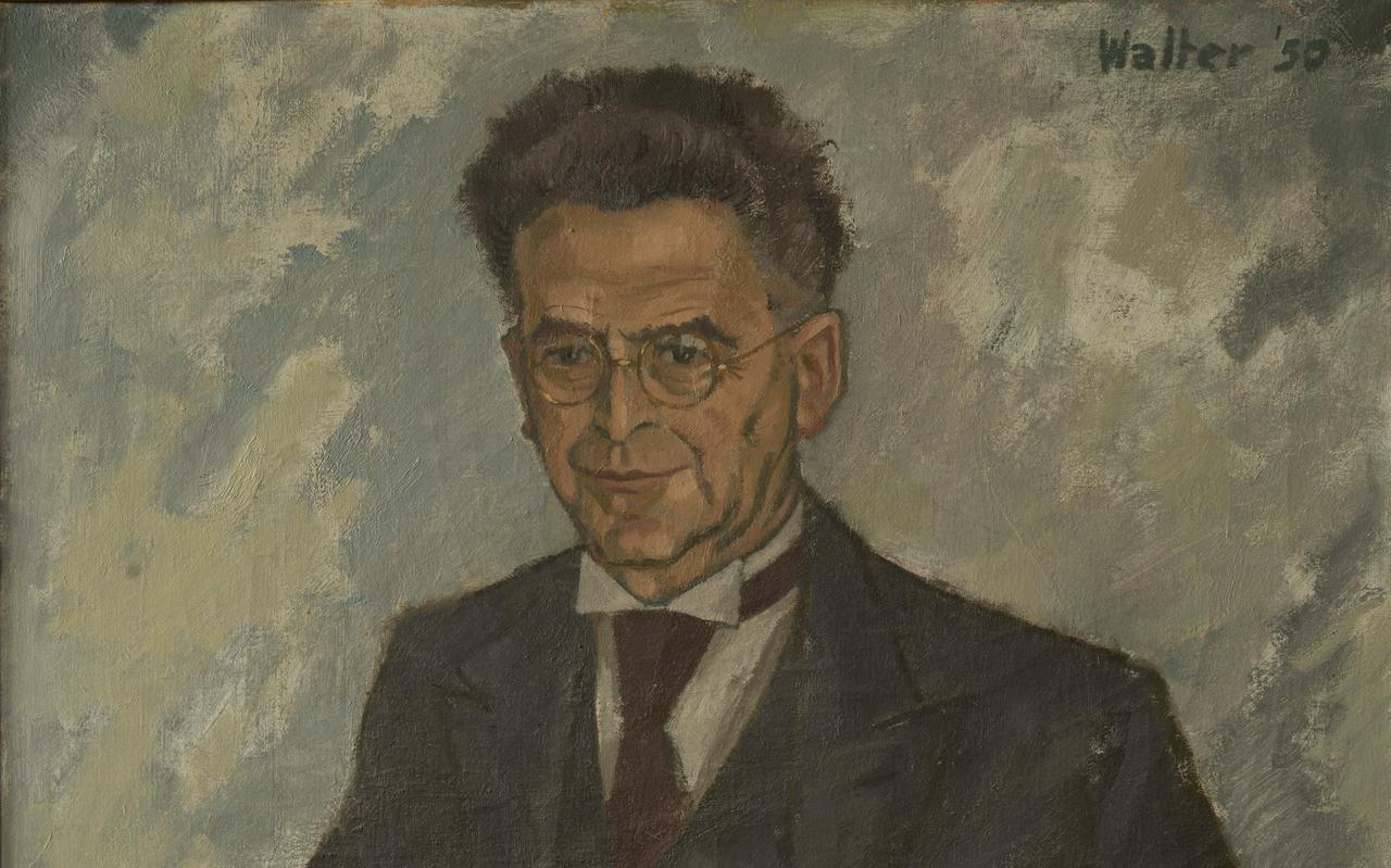 Abraham Gans, geschilderd door Walter Bosch in 1950.