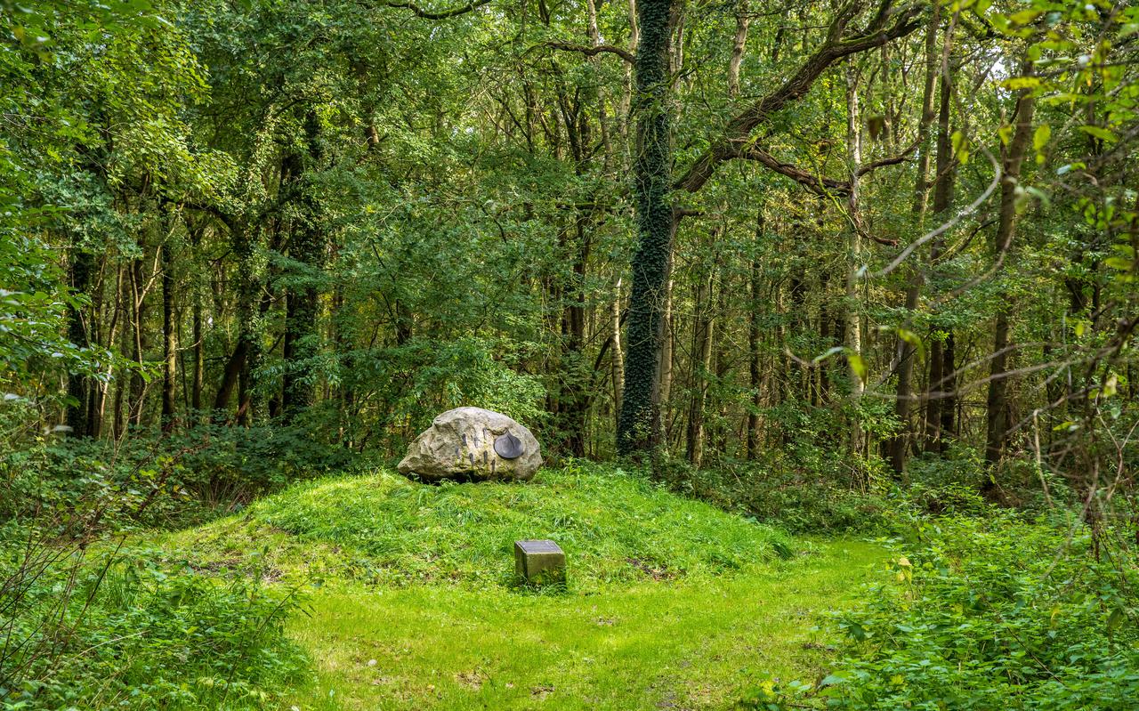 Het monument voor kamp Wyldemerk in de Gaasterlandse bossen.