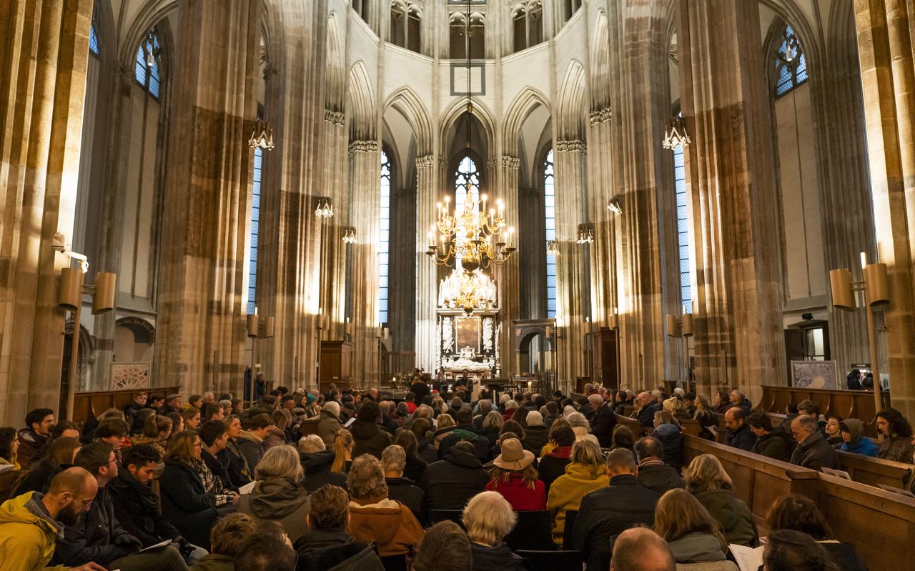 Kerkdienst in de Dom in Utrecht
