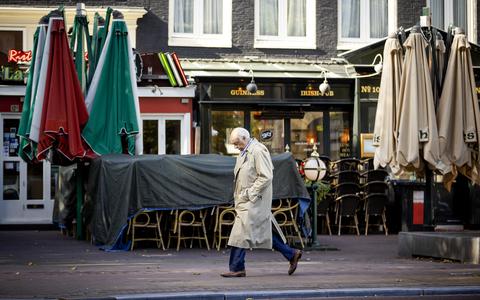Een gesloten horecazaak in het centrum van Amsterdam.