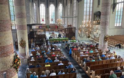 De provinciale conferentie van de Friese PKN in de St. Gertrudiskerk in Workum