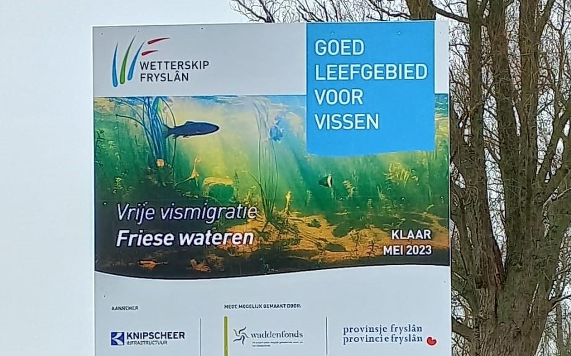 Projectbord in Jirnsum.