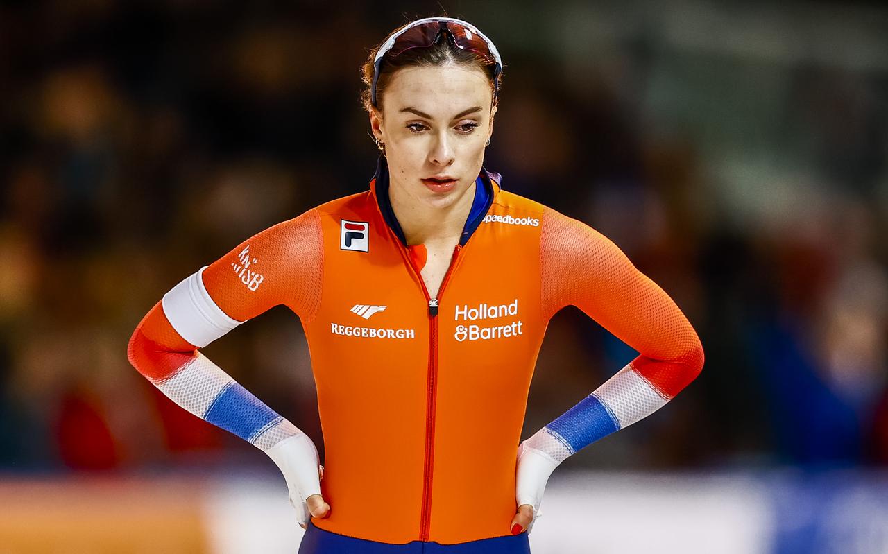 Femke Kok uit Nij Beets na haar 500 meter in Noorwegen, eerder deze maand. Femke Kok uit Nij Beets na haar 500 meter in Noorwegen, eerder deze maand.