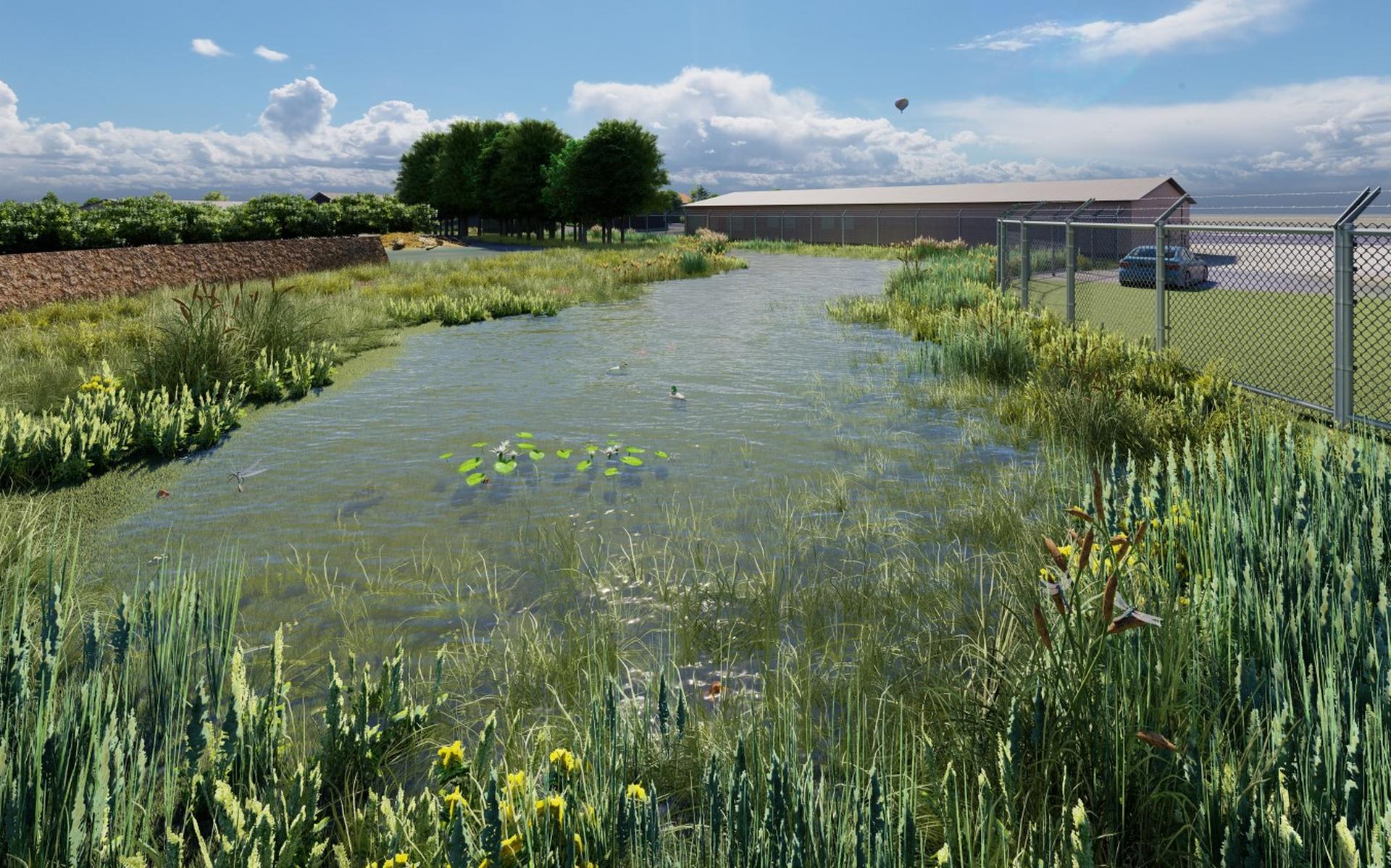 Strak gemaaid gras maakt plaats voor bloemen en bomen. Provinciaal steunpunt in Donkerbroek wordt al