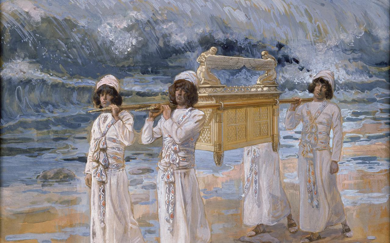 The Ark Passes Over the Jordan, door James Tissot  (1836–1902).