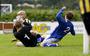 Spelmoment uit de wedstrijd LAC Frisia 1883 - ONB (2-2) op 4 september 2011. Beide clubs maken komende zomer met het eerste elftal de overstap van het zondag- naar het zaterdagvoetbal.