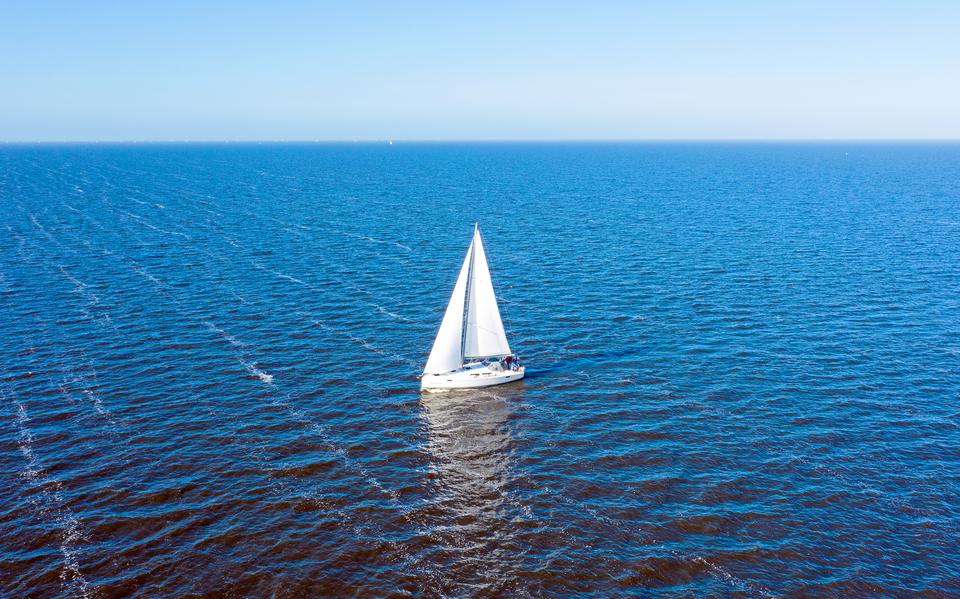 Het IJsselmeer.