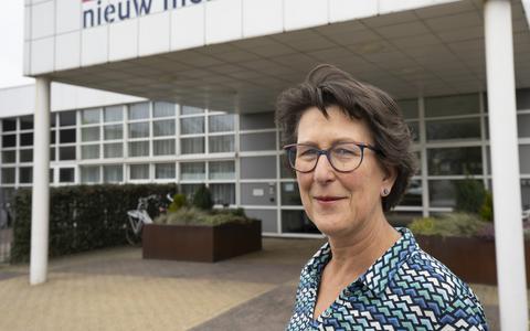 Caroline Doelman, consulent Vluchtelingenprojecten bij Solidair Friesland bij Nieuw Mellens waar eerder dit jaar Oekraïners werden opgevangen. 