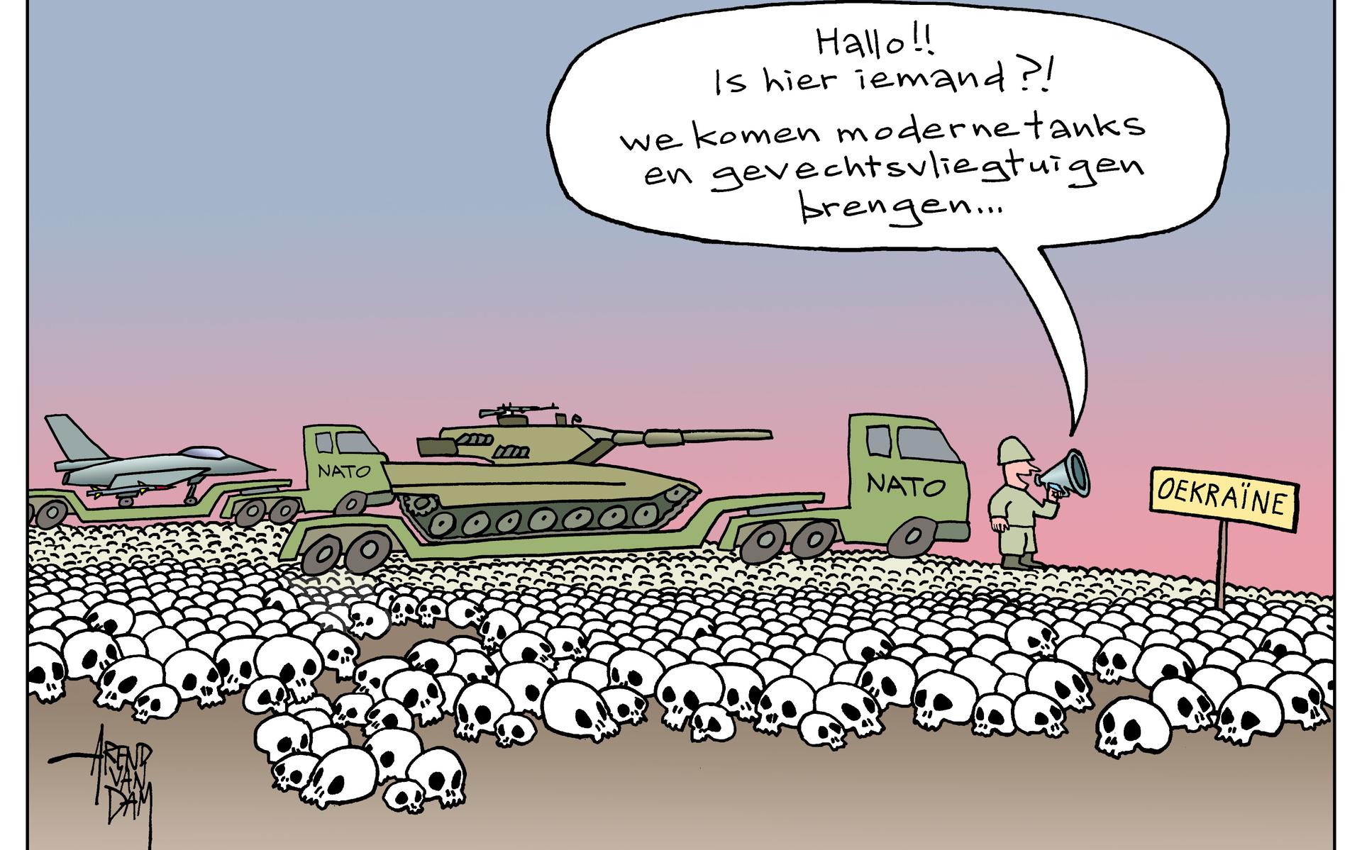 Cartoon Arend van Dam: NAVO en Oekraïne