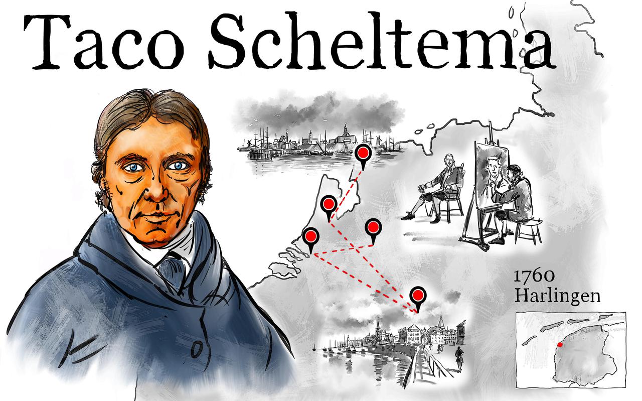 Taco Pieters Scheltema en de reizen die hij maakte.