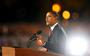 Barack Obama geeft zijn overwinningsspeech op 4 november 2008.