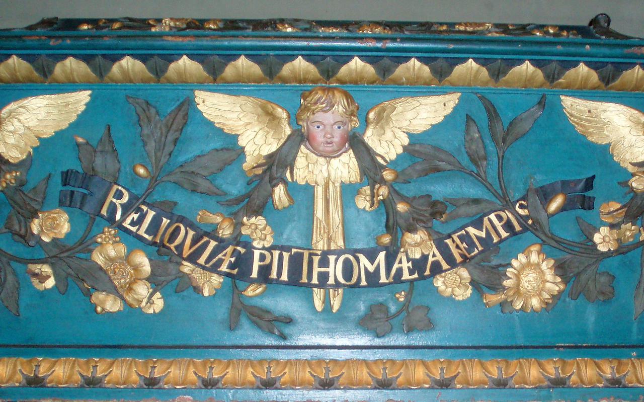De schrijn van Thomas a Kempis in de Basiliek van Onze Lieve Vrouwe Tenhemelopneming te Zwolle.