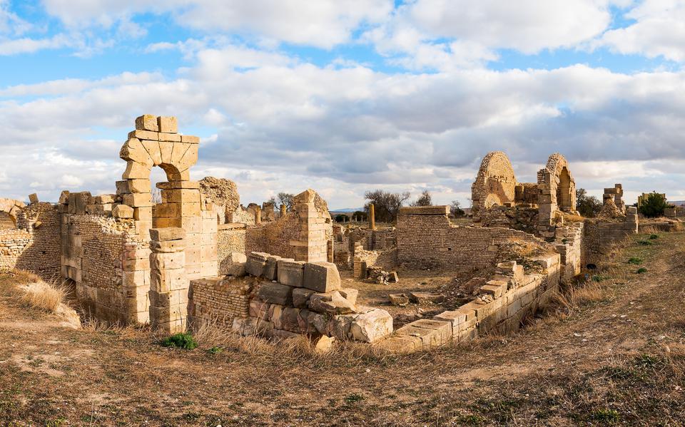 Een ruïne van een kerk in Tunesië. ,,Noord-Afrika kende in de eerste eeuwen een bloeiende kerk. Helemaal verdwenen."