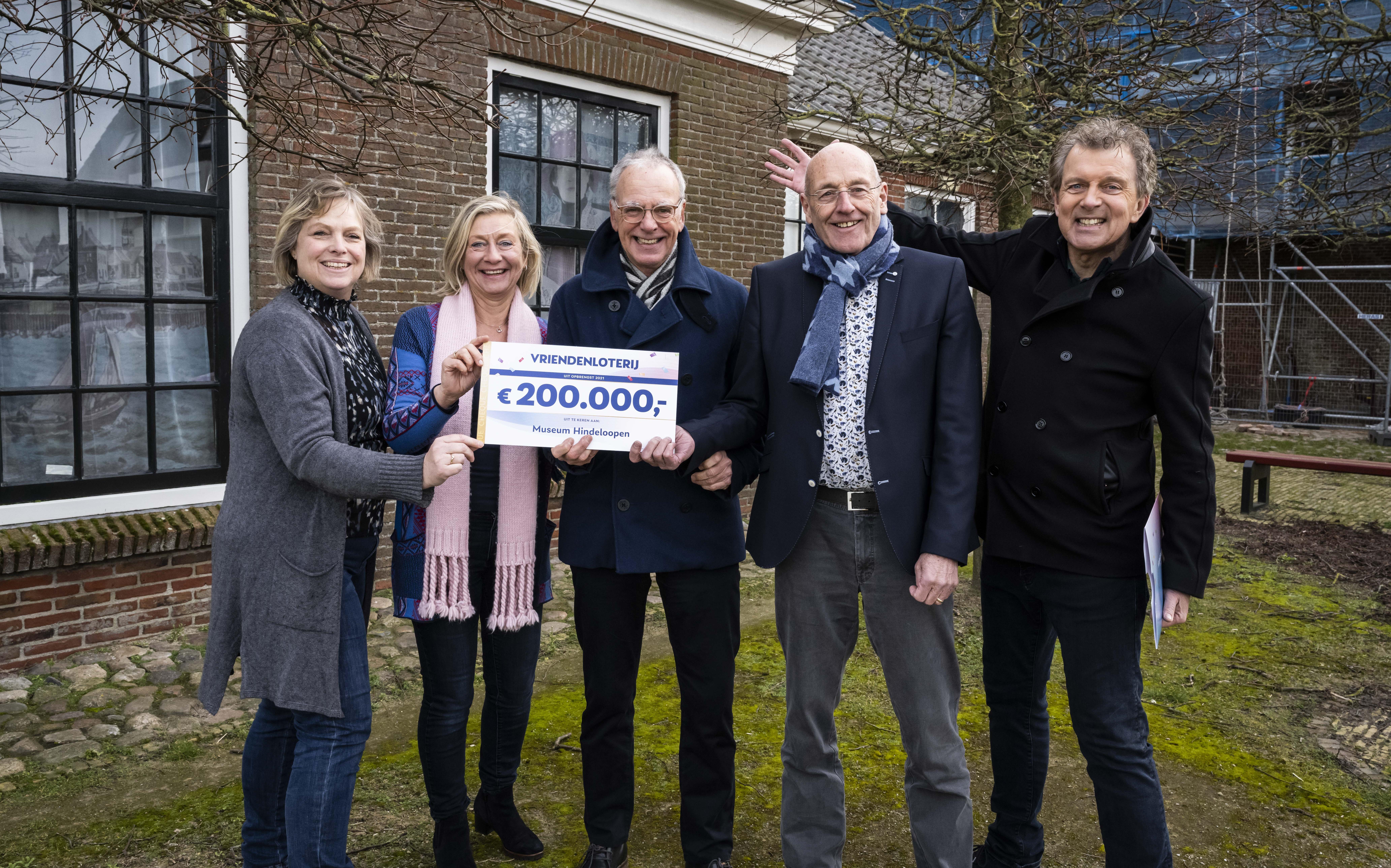 Museum Hindeloopen krijgt een schenking van de Vriendenloterij van 200.000 euro