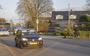 Verkeersdrukte op De Foarstrjitte in De Westereen. 