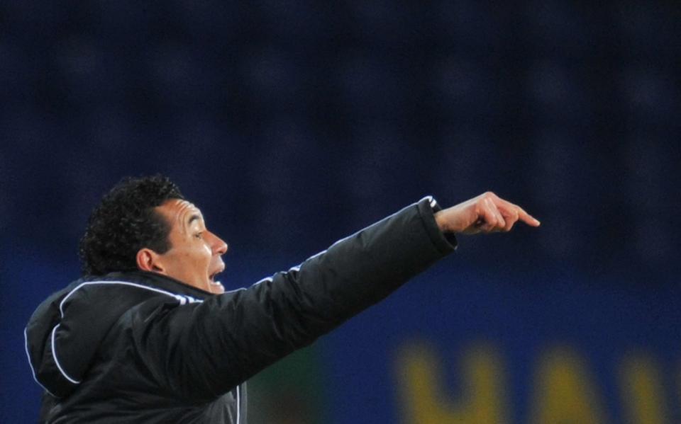 Ricardo Moniz als coach van FC Salzburg in 2012. 