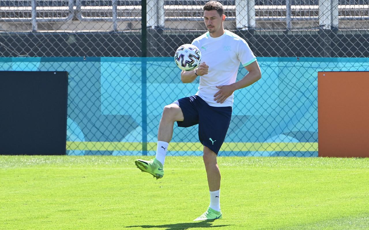 Christian Fassnacht tijdens een training van het Zwitserse nationale team in Rome