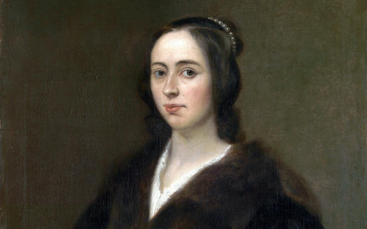 Anna Maria van Schurman, zoals geschilderd door Jan Lievens in 1649.