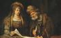 Esther spreekt met Mordechai, door 	Arent de Gelder  (1645–1727).