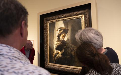 De Vaandeldrager van Rembrandt in het Fries Museum.