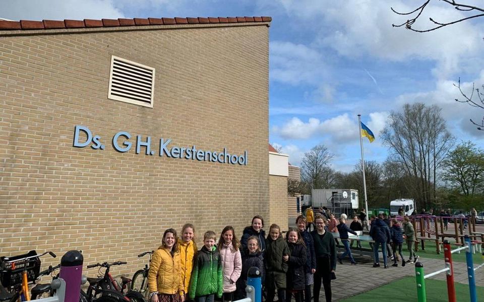 Actie op de Ds. G.H. Kerstenschool in Ridderkerk. 