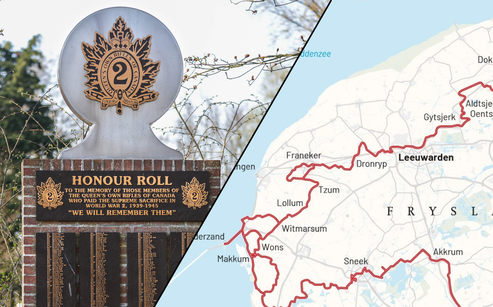 Het oorlogsmonument bij Wons noemt de namen van Canadese soldaten die bij de bevrijding zijn gesneuveld en de Canadian Trail.