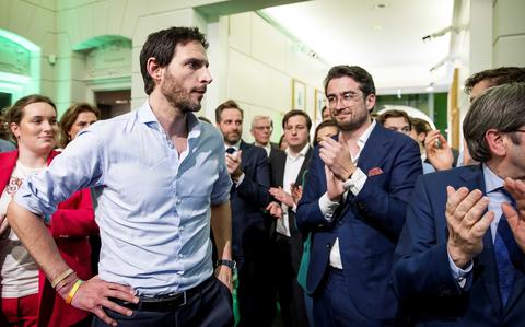 CDA-leider Wopke Hoekstra reageert op de uitslagen voor de Provinciale Statenverkiezingen. 