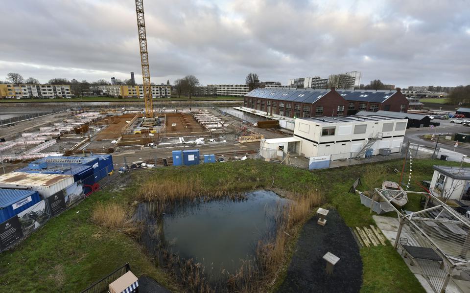 De Leeuwarder nieuwbouwwijk Middelsee, hier in aanbouw eind 2022, is een voorbeeld van hoe grond met een agrarisch landschapstype veranderde in bebouwd gebied. 