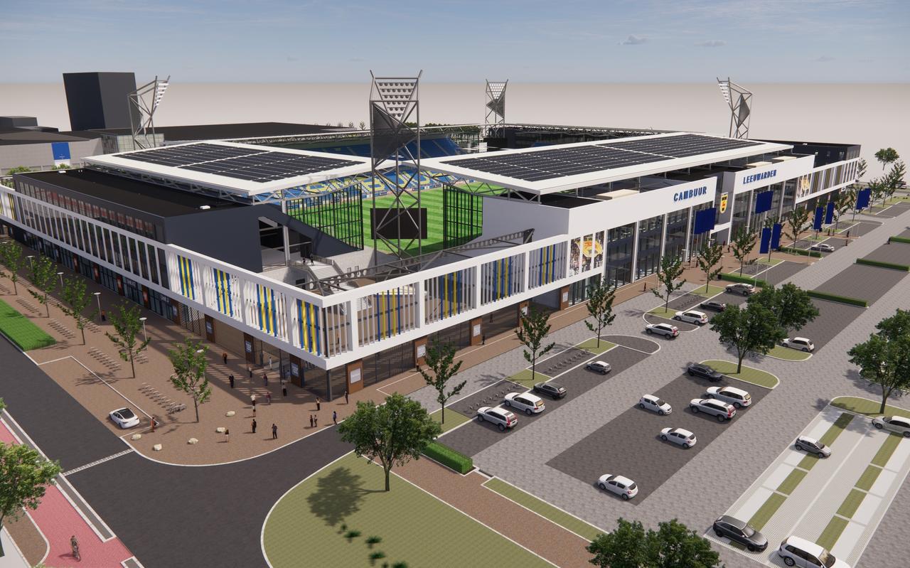 Artist Impression Cambuurstadion 2022. Artist Impression Cambuurstadion 2022.