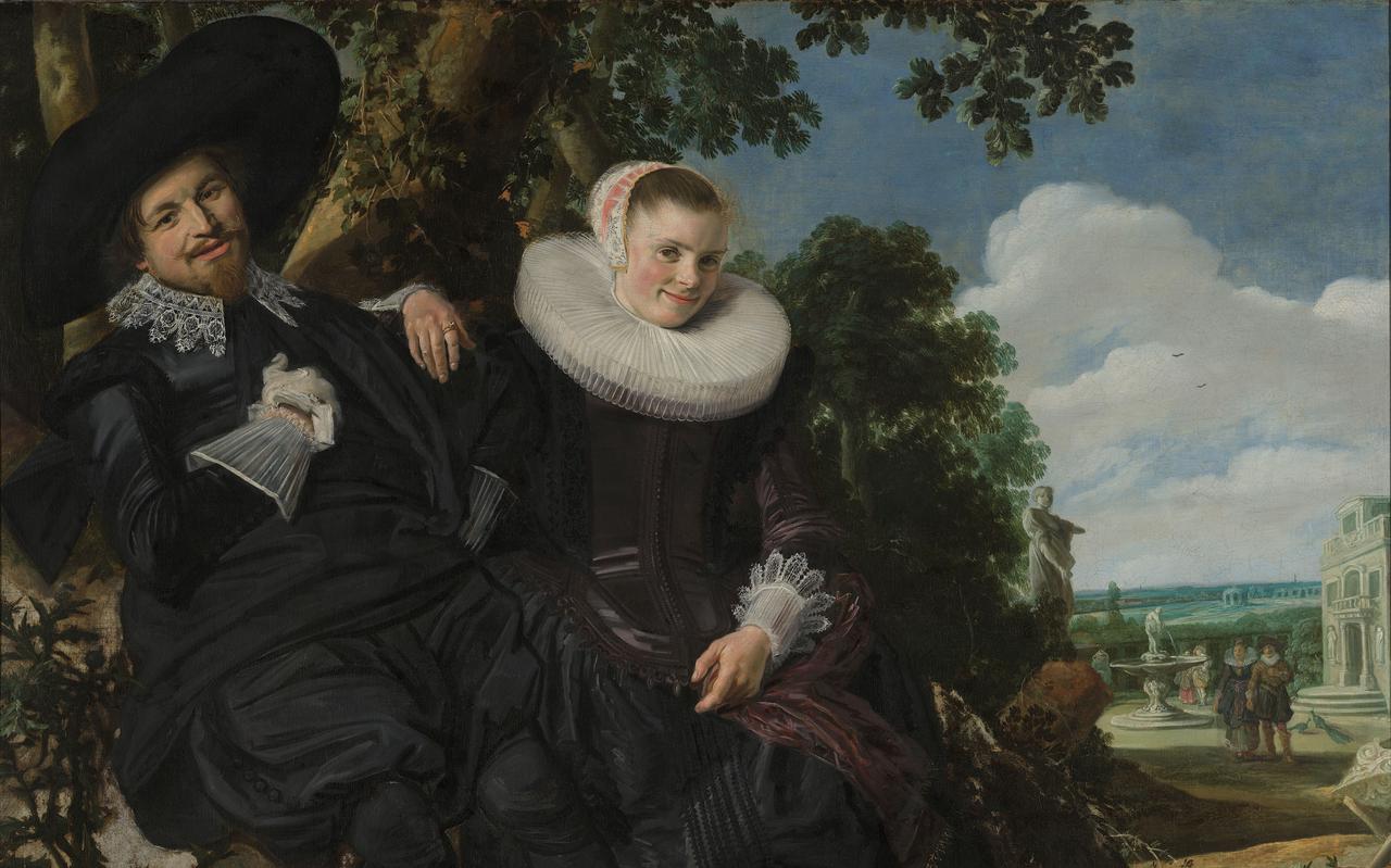 Het door Frans Hals geschilderde portret van Isaac Massa en Beatrix van der Laan.