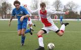 Remco Miedema is namens vv Makkum in 2017  op eigen sportcomplex De Braak in actie tegen VHK. 